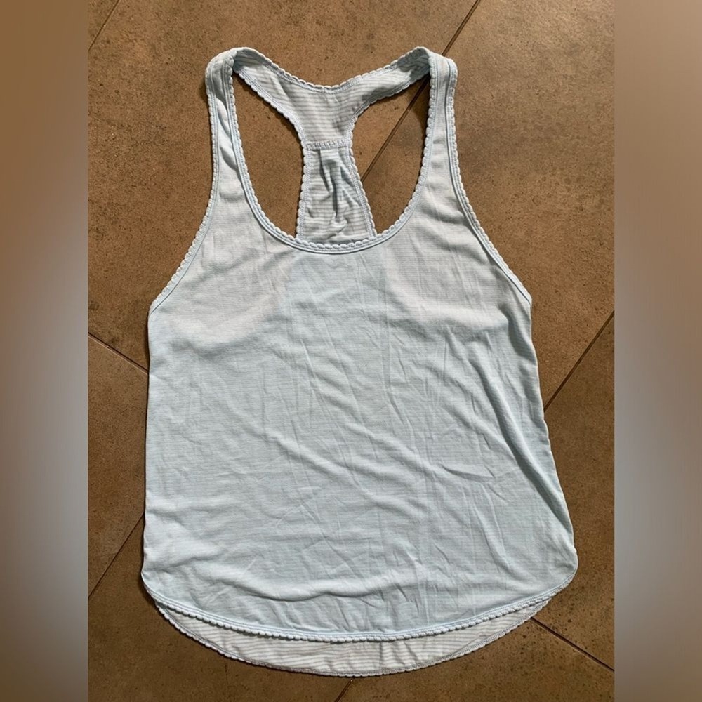 Lululemon Racerback Flowy Tank top Sky blue medium Athleisure Running Sports